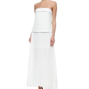 A.L.C. Brock Strapless Dress white